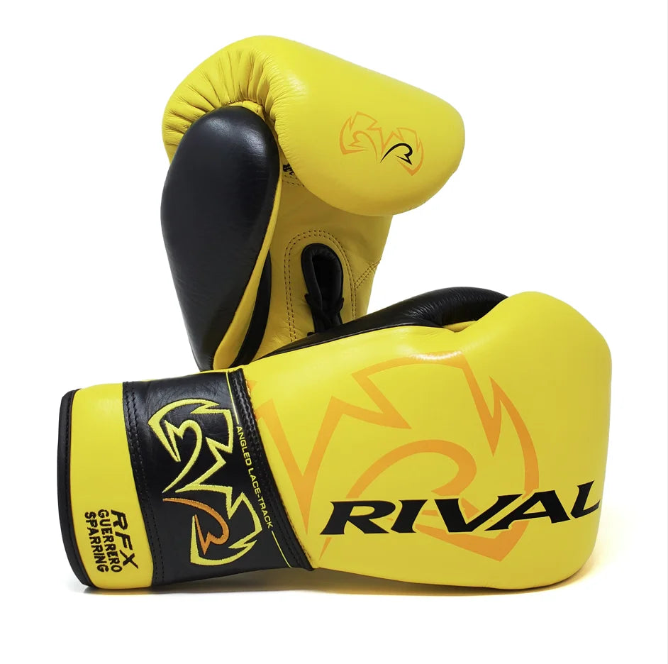 Rival Boxing RFX Guerrero HDE F Lace Up Sparring Gloves Black 12 oz