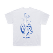 Faded Gloves Graphic Tee with Spandex