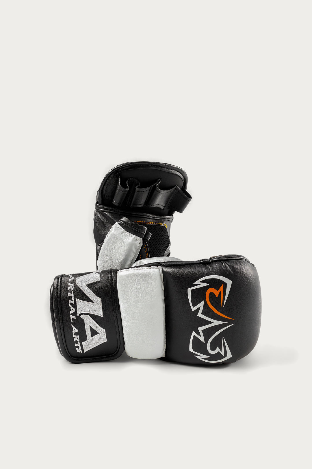 MMA Sparring Gloves Black/White / S/M
