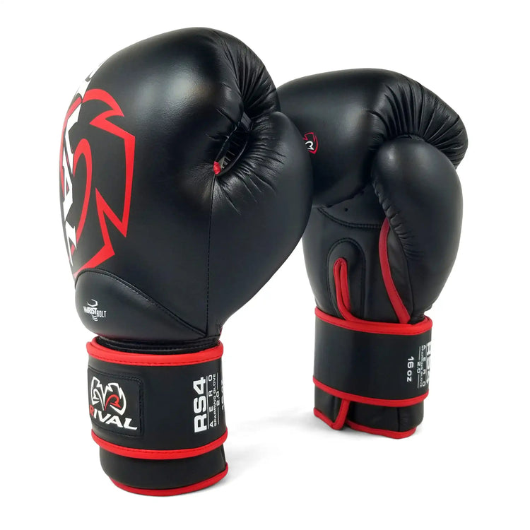 RIVAL Wrist Bolt ボクシンググローブ 黒/赤 RS4 Aero Sparring Gloves 2.0 – Rival Boxing Gear USA